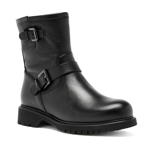 New La Canadienne Hanna Shearling Lining Boot Waterproof Pebble Leather Sz 6.5 - Picture 1 of 15